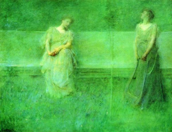 The Song by Thomas Wilmer Dewing Oil Painting Reproductions