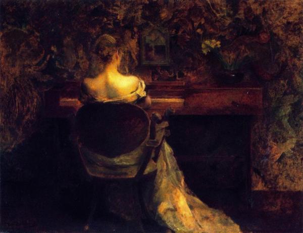 The Spinet by Thomas Wilmer Dewing