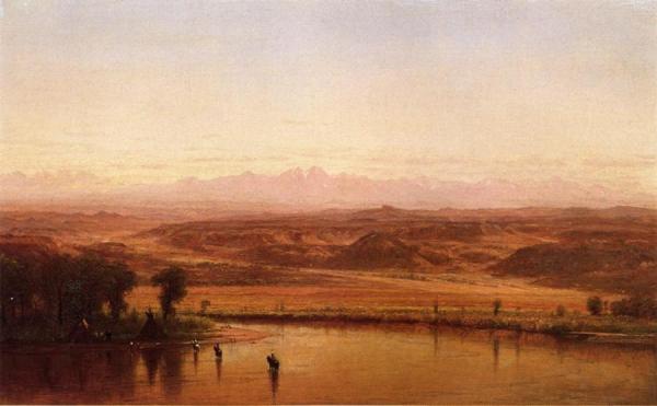 Along The Platte River, Colorado by Thomas Worthington Whittredge