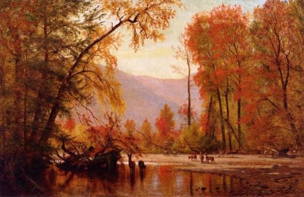 Autumn On The Delaware by Thomas Worthington Whittredge