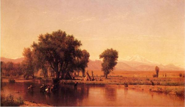 Crossing The Ford by Thomas Worthington Whittredge