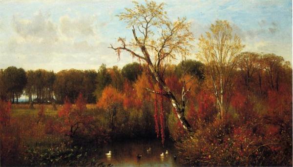 Duck Pond by Thomas Worthington Whittredge