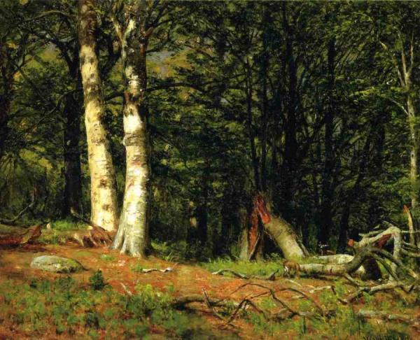 Fallen Birch by Thomas Worthington Whittredge