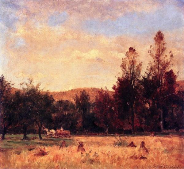 Gathering The Buckwheat by Thomas Worthington Whittredge