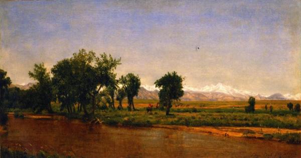 Longs Peak From Denver by Thomas Worthington Whittredge