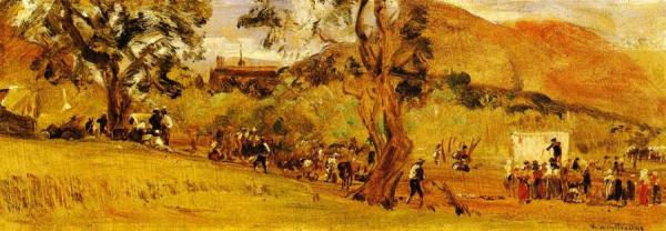 Market At Subiaco by Thomas Worthington Whittredge