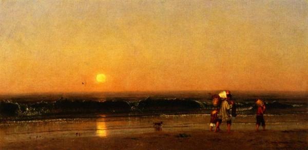 Moonrise On The Water by Thomas Worthington Whittredge