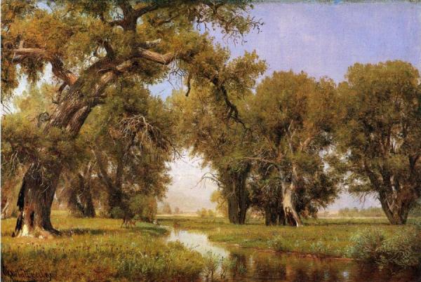On The Cache La Poudre River, Colorado by Thomas Worthington Whittredge