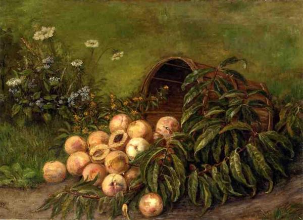 Still Life With Peaches by Thomas Worthington Whittredge