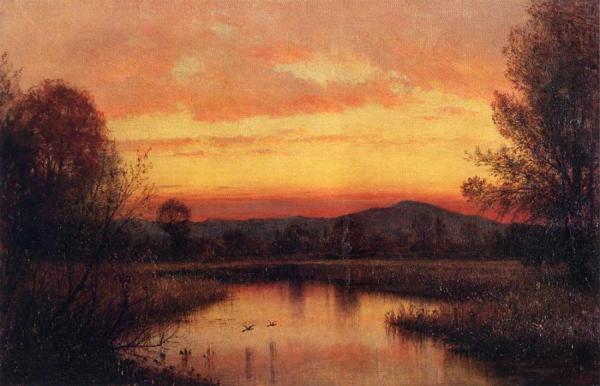 Twilight On The Marsh by Thomas Worthington Whittredge