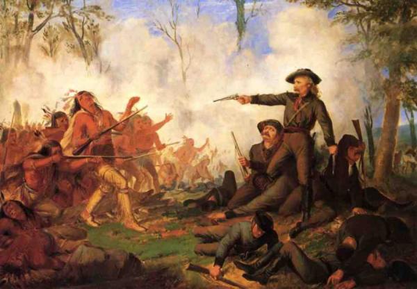 Custer's Last Shot by Thompkins H Matteson Oil Painting Reproductions
