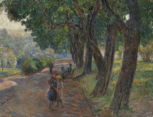 In The Park by Thorolf Holmboe