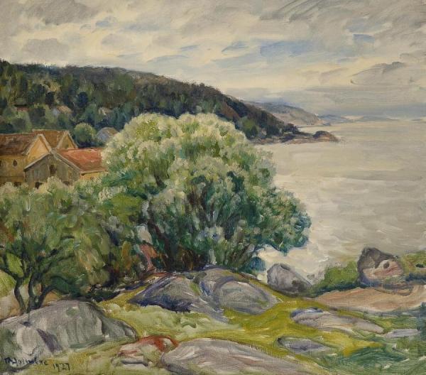 Landscape Near Hvitsten by Thorolf Holmboe