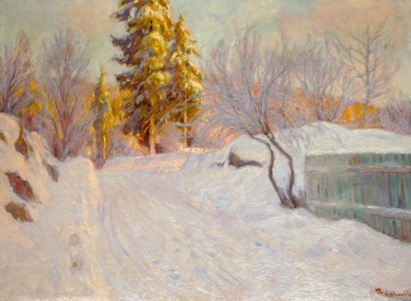 Winter Landscape by Thorolf Holmboe