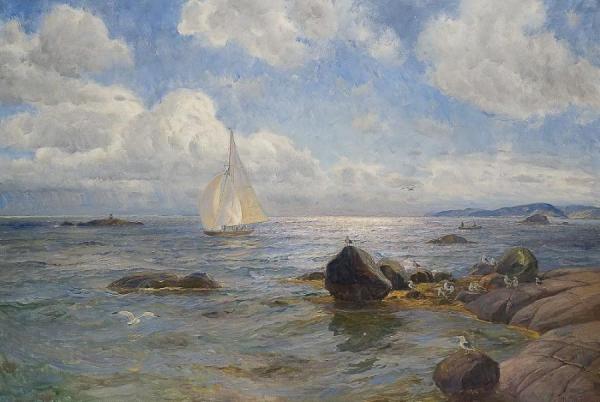 With Full Sails by Thorolf Holmboe