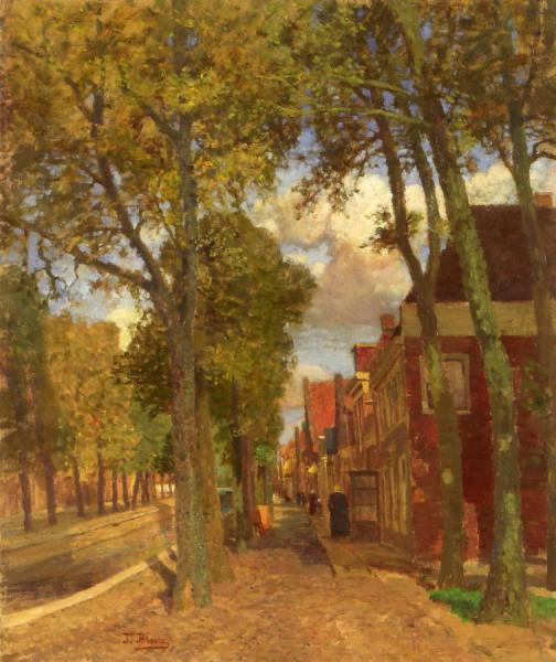 Canal In Friesland by Tina Blau Oil Painting Reproductions
