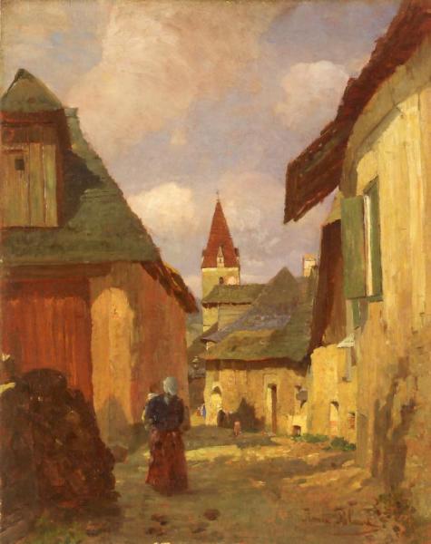 The White Churches In The Wachau by Tina Blau