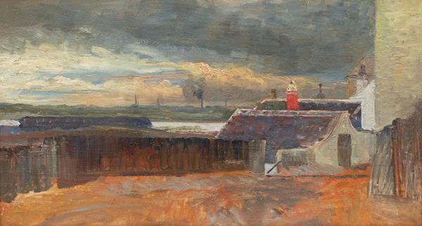 Vienna Suburbs With The Danube by Tina Blau