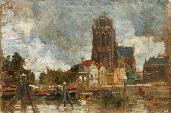 View Of Dordrecht by Tina Blau