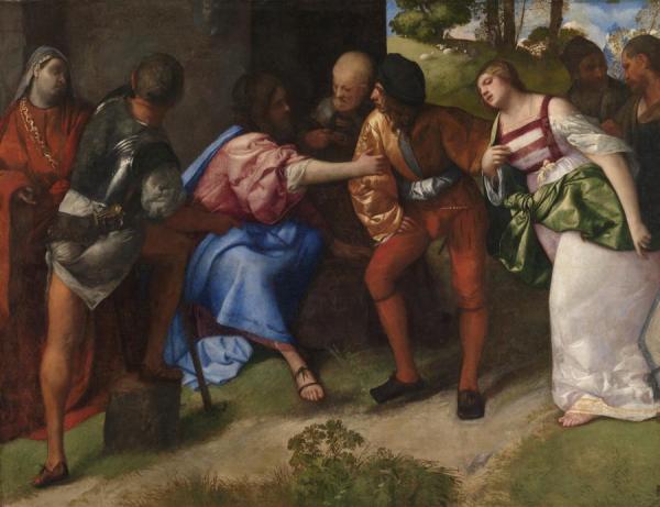 Christ And The Adulteress by Titian
