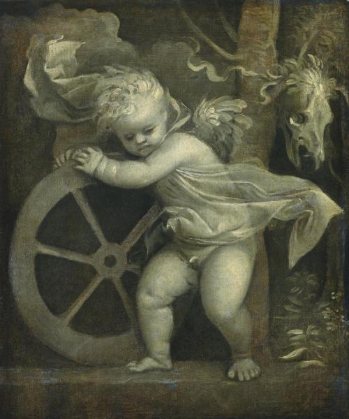 Cupid With The Wheel Of Fortune by Titian Oil Painting Reproductions