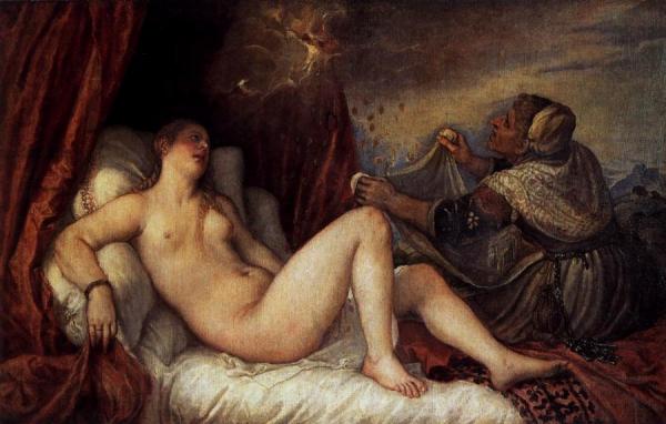 Danae by Titian Oil Painting Reproductions