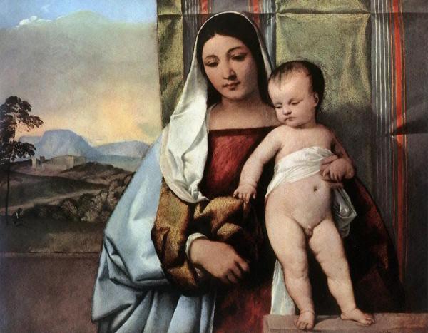 Gipsy Madonna by Titian