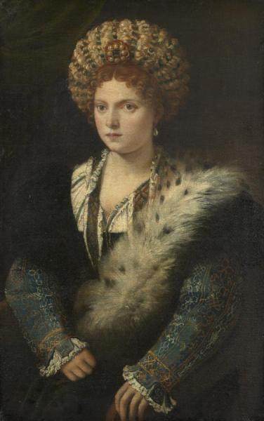 Isabella D'este,margravine Of Mantua by Titian