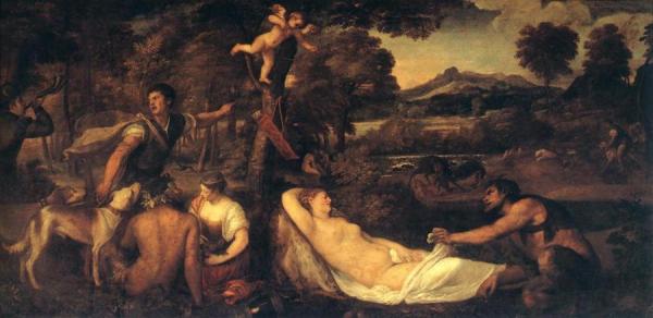 Jupiter And Anthiope (pardo-venus) by Titian