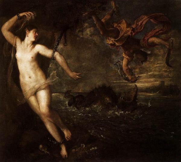 Perseus And Andromeda by Titian Oil Painting Reproductions