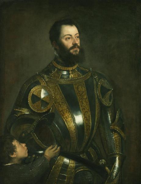 Portrait Of Alfonso D'avalos by Titian
