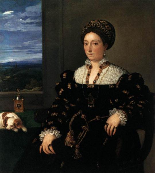 Portrait Of Eleonora Gonzaga Della Rovere by Titian