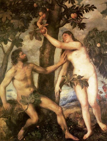 The Fall Of Man by Titian Oil Painting Reproductions