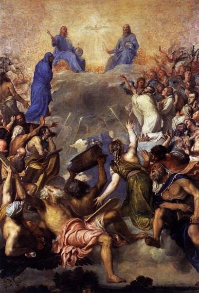 The Trinity In Glory by Titian
