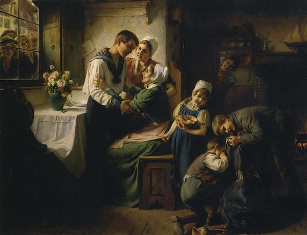 The Sailor's Return by Toby Edward Rosenthal Oil Painting Reproductions