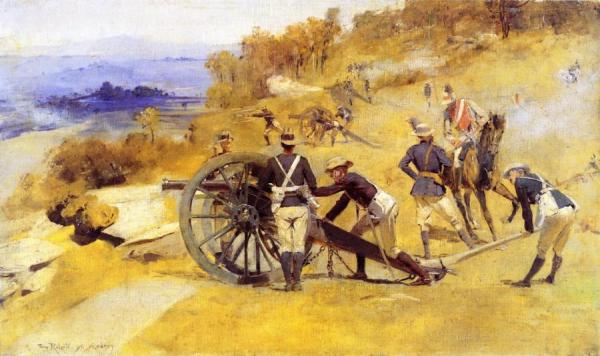 "a" Battery Field Artillery, New South Wales by Tom Roberts