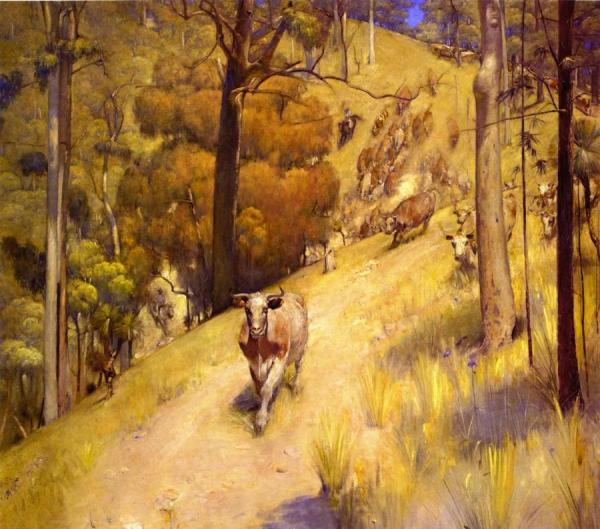A Mountain Muster by Tom Roberts