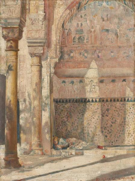Tom Roberts Basking - A Corner In The Alhambra