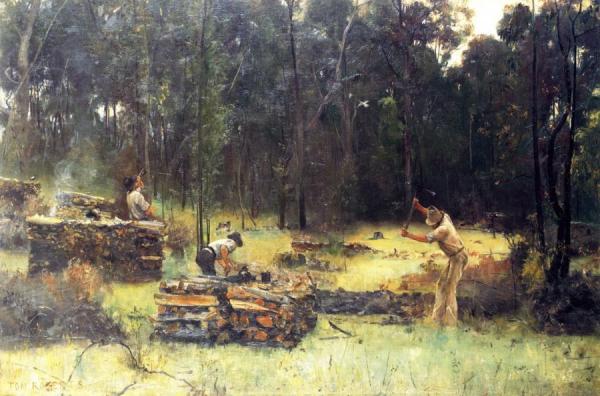 Charcoal Burners by Tom Roberts
