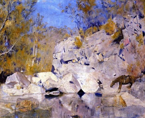 In A Corner On The Macintyre by Tom Roberts