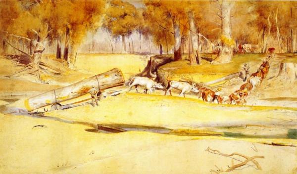 Lumbering by Tom Roberts