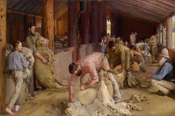 Shearing The Rams by Tom Roberts
