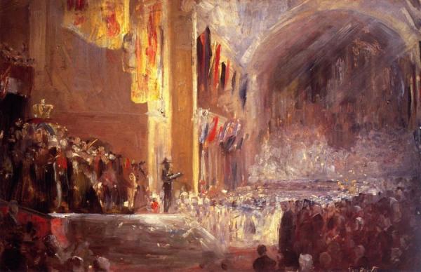 Sketch For The Opening Of The First Parliament by Tom Roberts
