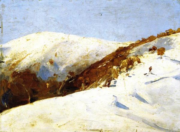 The Mailmana To Omeo by Tom Roberts