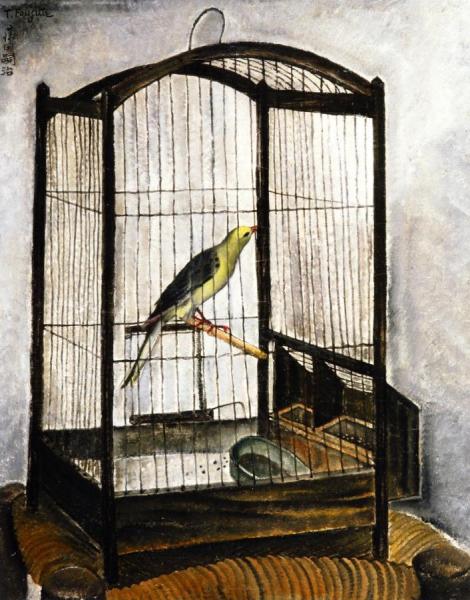 Tsuguharu Foujita Bird Cage