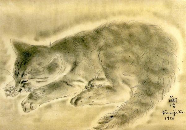 Cat by Tsuguharu Foujita
