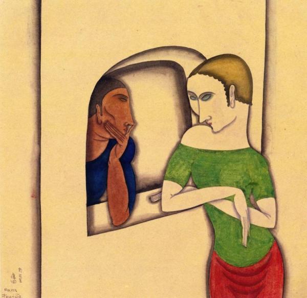 Confidences by Tsuguharu Foujita