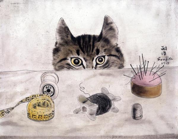 Tsuguharu Foujita Couturier Cat