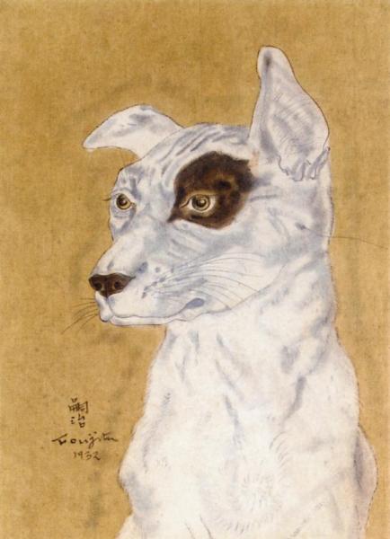 Dog by Tsuguharu Foujita Oil Painting Reproductions
