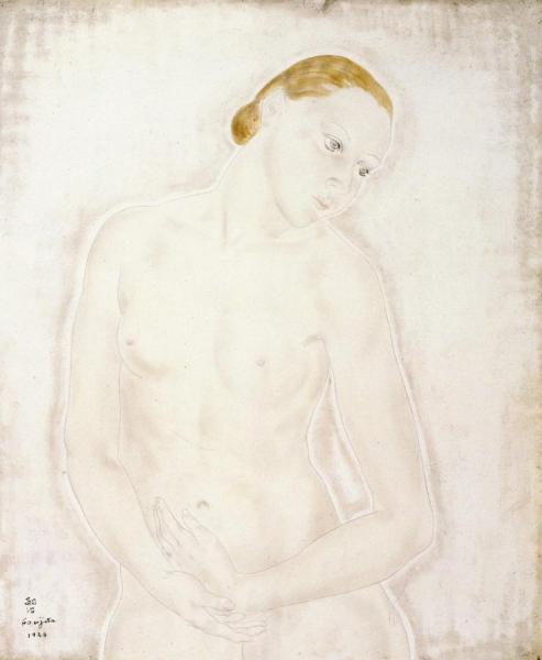 Female Nude by Tsuguharu Foujita